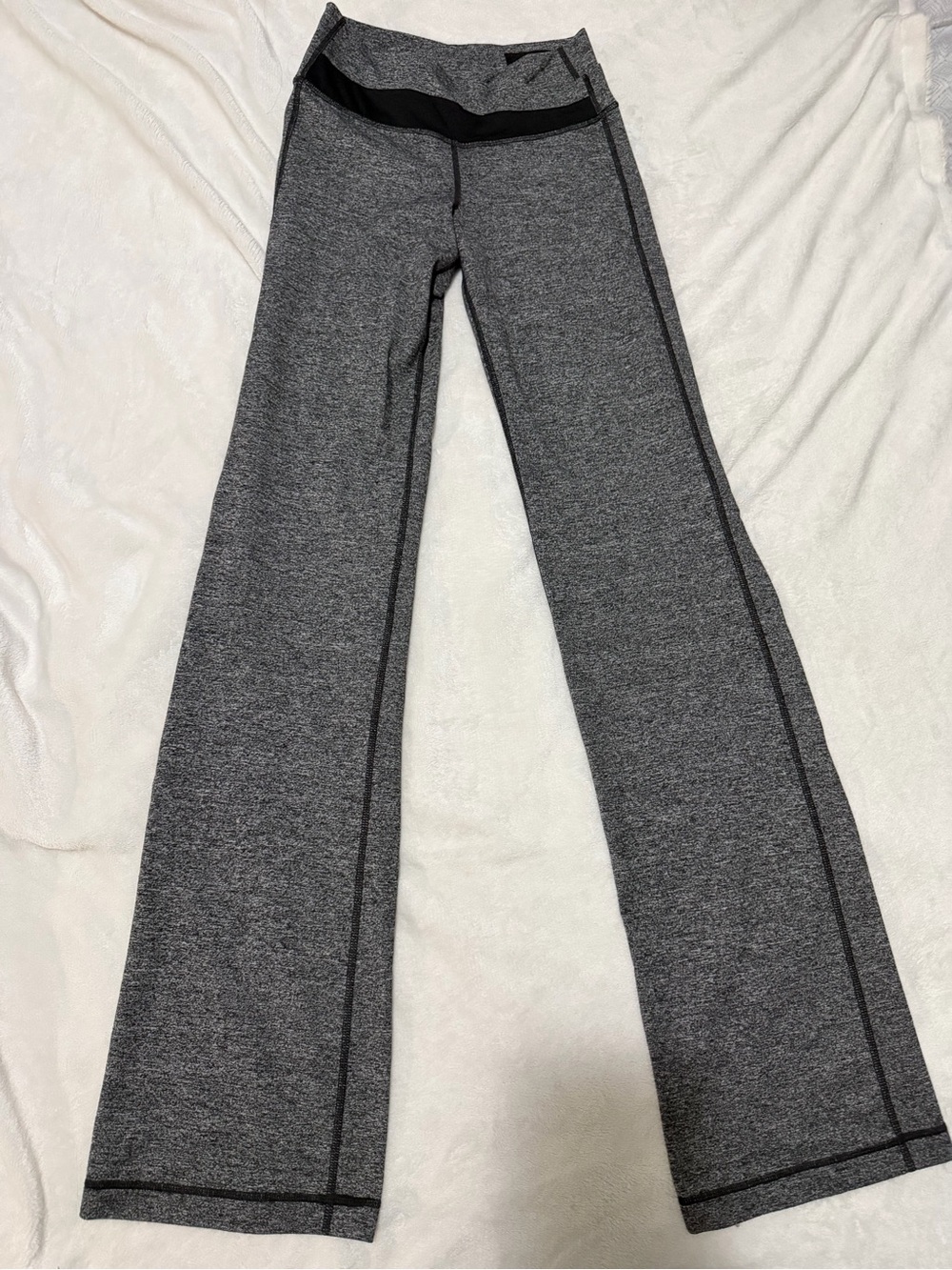 lululemon athletica Grey Heather Flared Leggings
